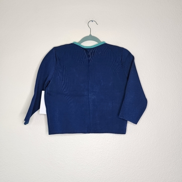 Issa Realreal Blue Crop Jacket L NWT - Picture 3 of 7